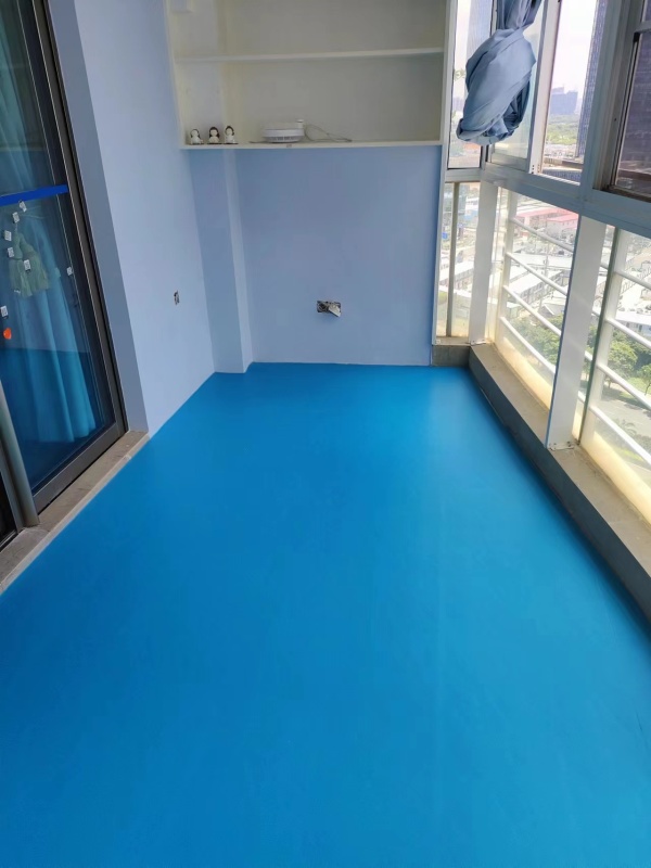 深圳南山登良路蔚蓝海岸-卧室铺装PVC运动地胶完工